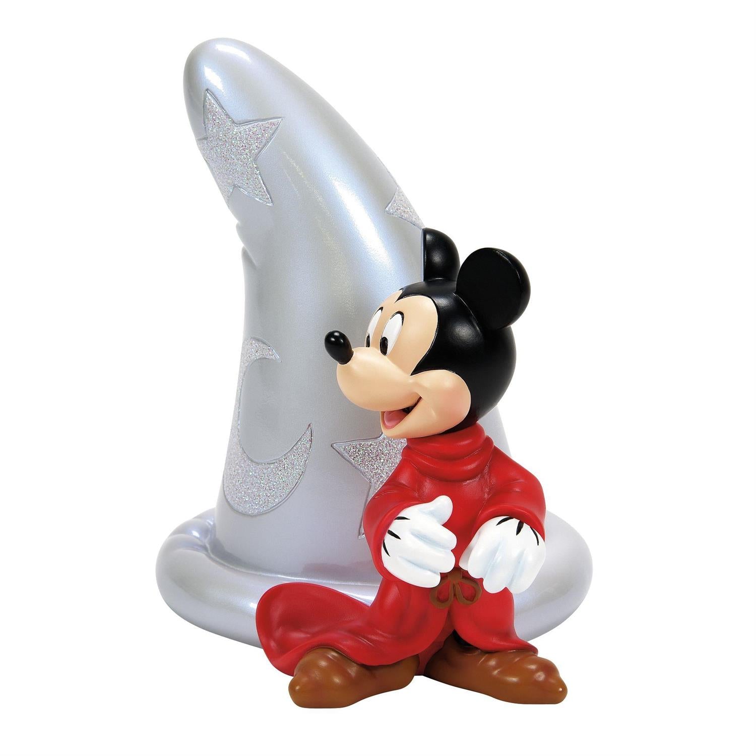 D100 Mickey Mouse w/Iconic Sorcerer Hat Figurine