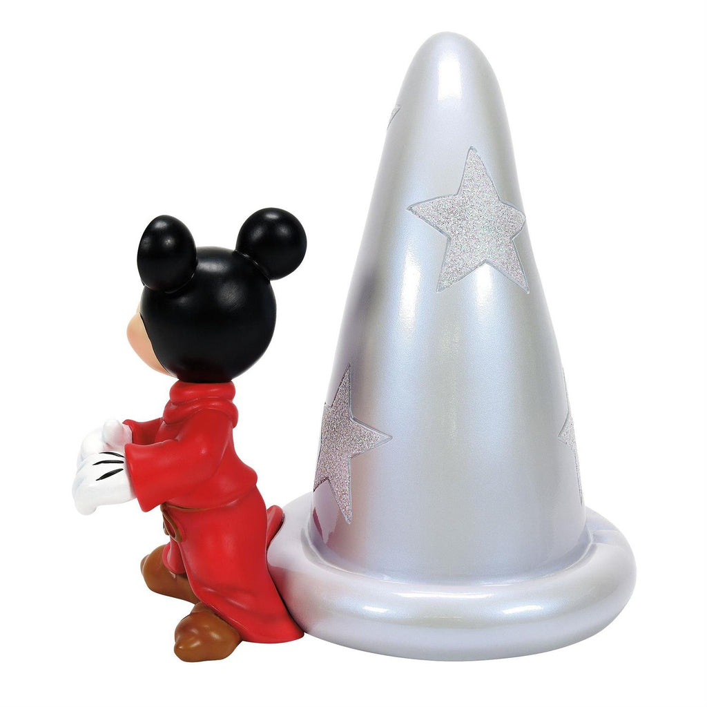 D100 Mickey Mouse w/Iconic Sorcerer Hat Figurine