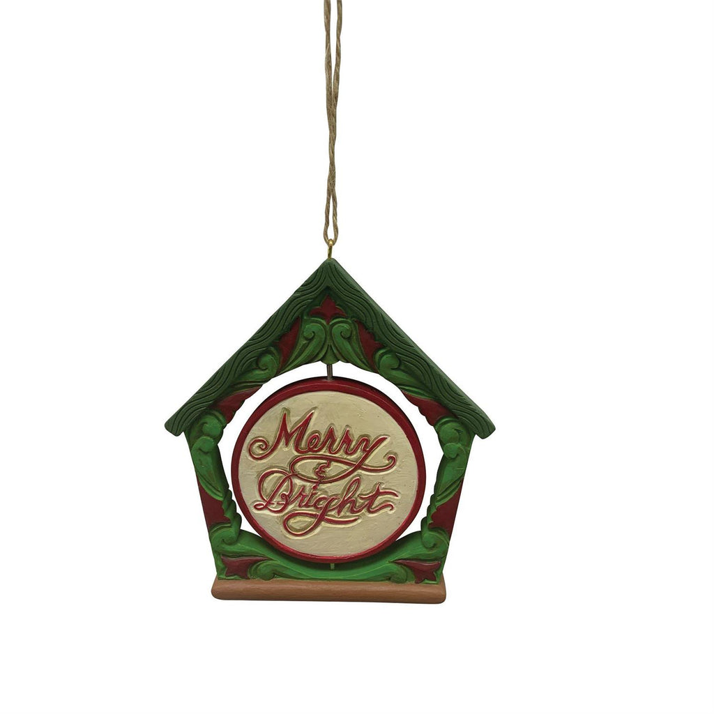 Jim Shore Rotating Cardinal Birdhouse Ornament