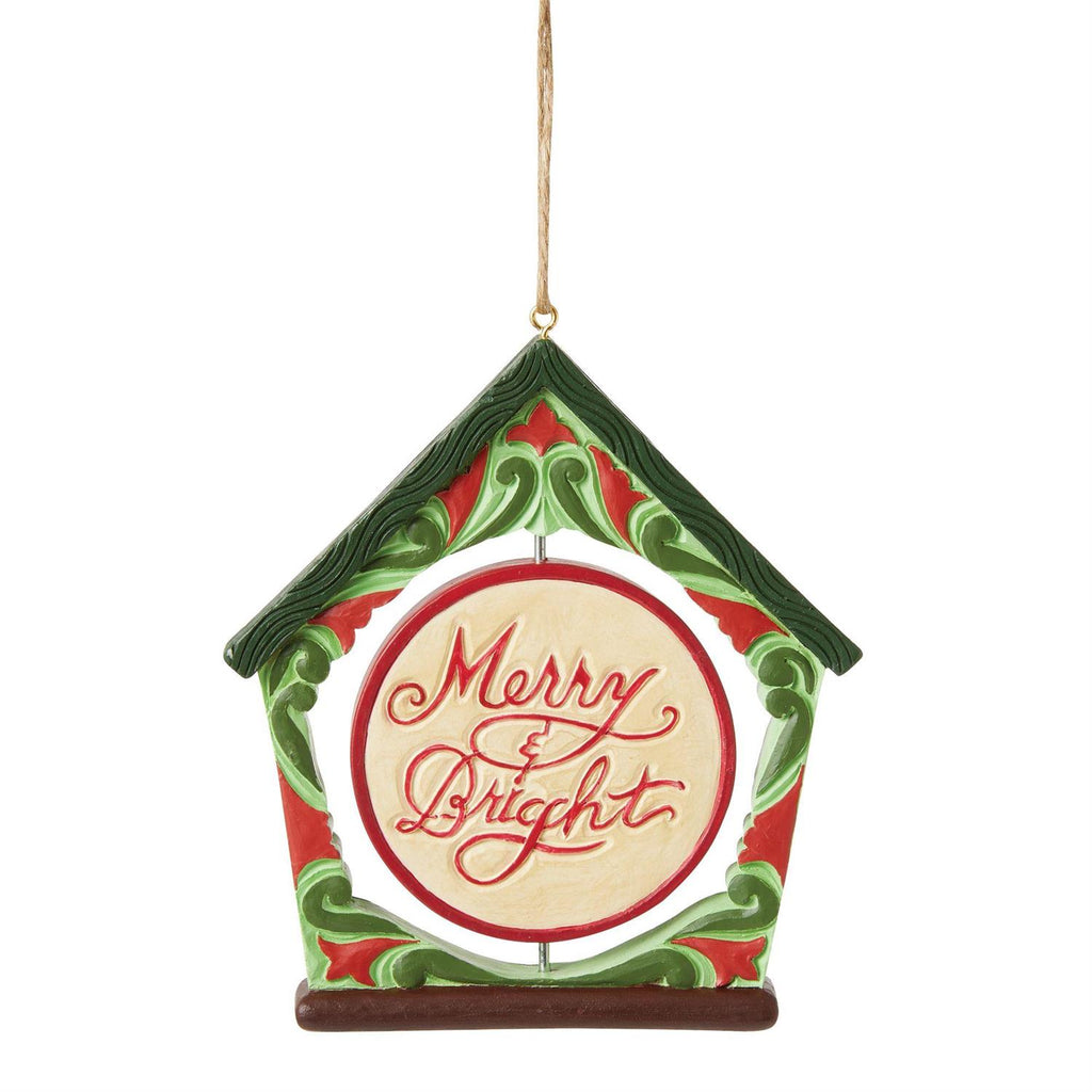Jim Shore Rotating Cardinal Birdhouse Ornament