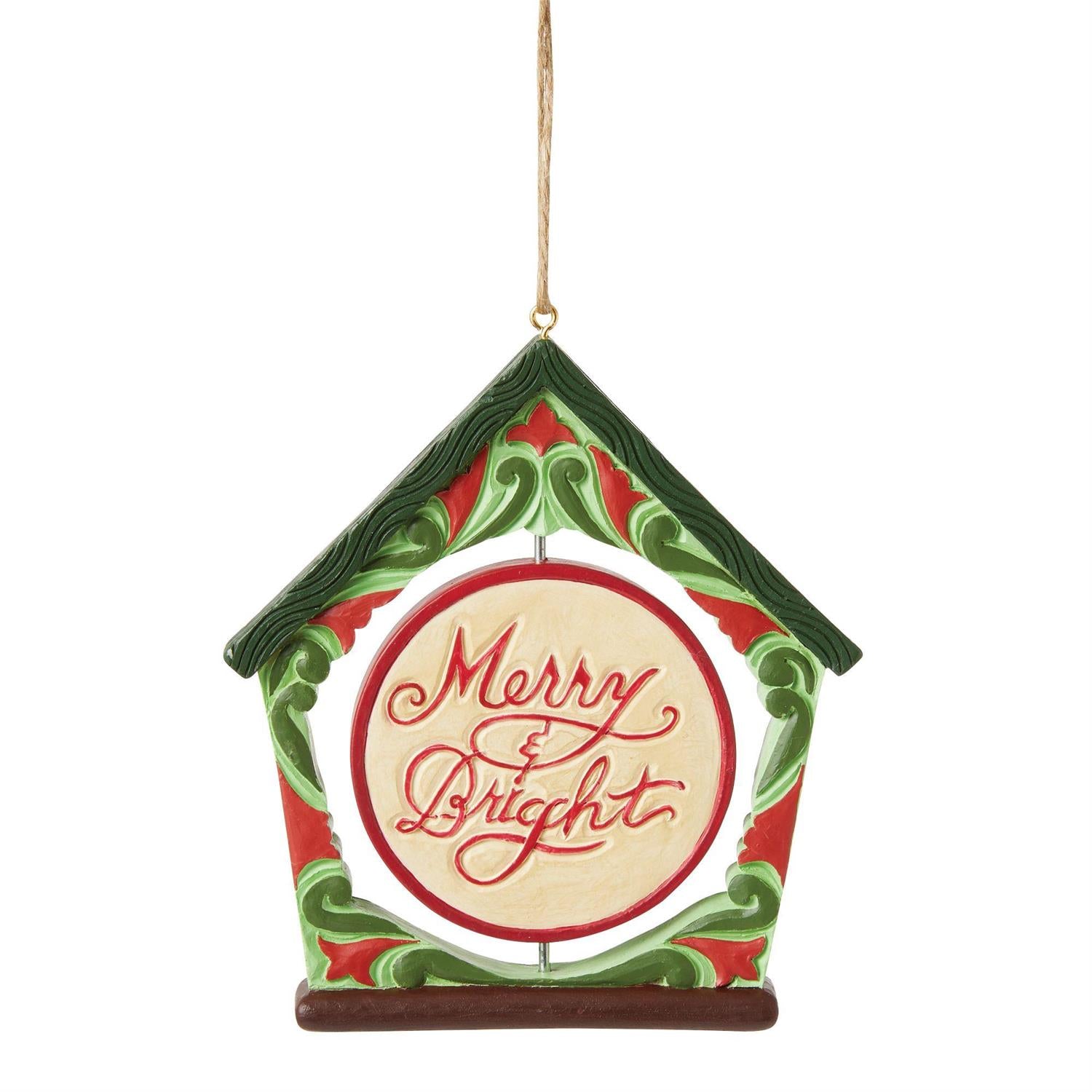Jim Shore Rotating Cardinal Birdhouse Ornament