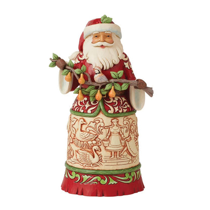 A Partridge in a Pear Tree Jim Shore Santa Figurine