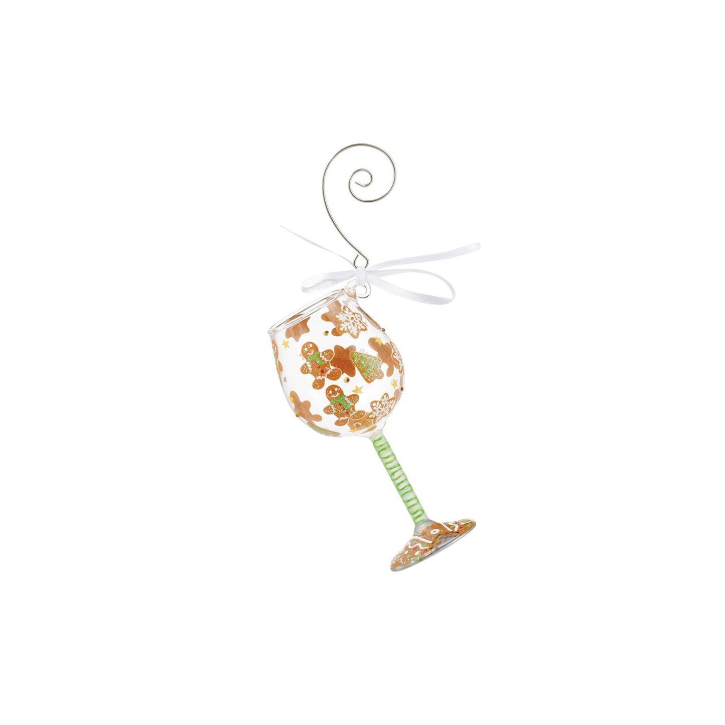 Mini Gingerbread Dreams Lolita Wine Glass Ornament