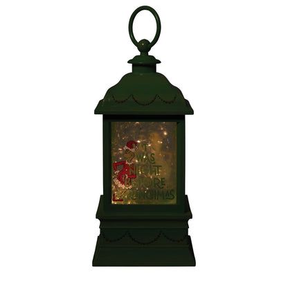 Grinch Holiday Glitter Lantern