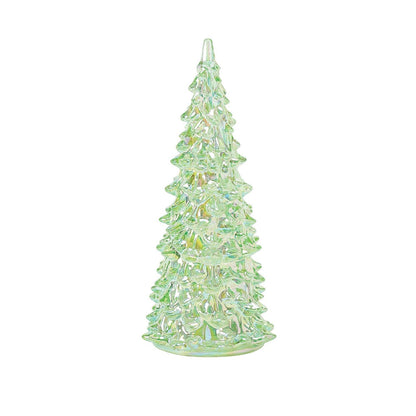 Lit Iridscent Green Acrylic Tree