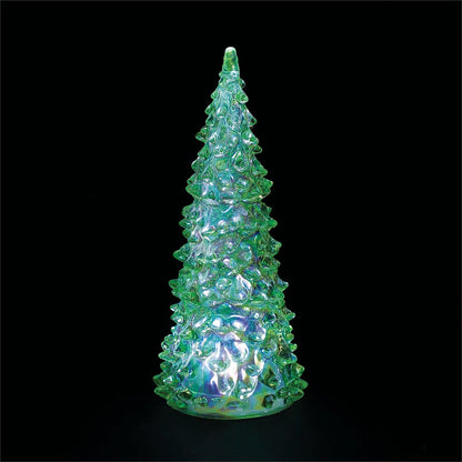 Lit Iridscent Green Acrylic Tree