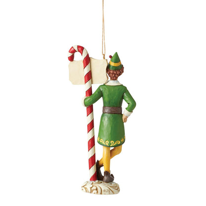 Candy Cane Forest Buddy Elf Jim Shore Ornament
