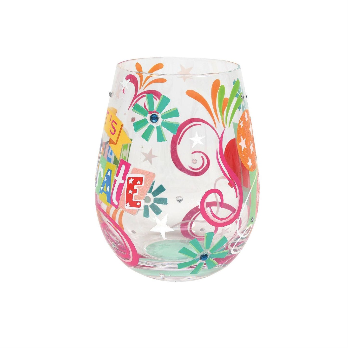 Let's Celebrate Lolita Stemless Wine Glass