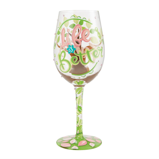 Life is Better With Family Lolita Wine Glass