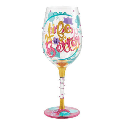 Life is Better When You're Retired Lolita Wine Glass