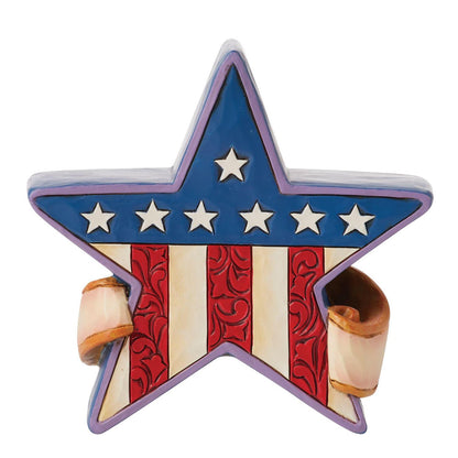 Patriotic Star Mini Jim Shore Figurine