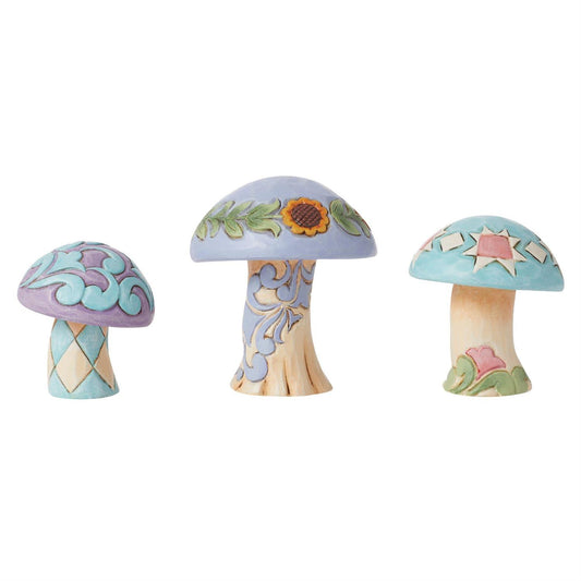 Mushroom Jim Shore Set of 3 Figurines