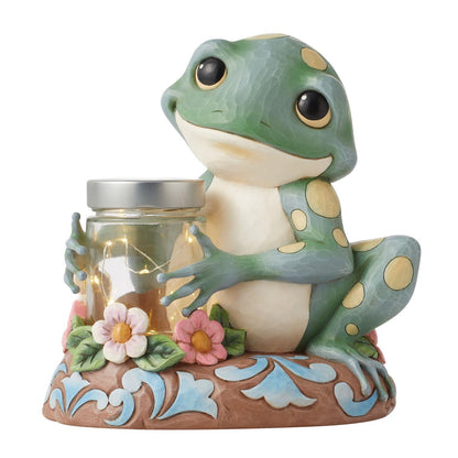 Ready, Set, Glow Jim Shore Frog Figurine