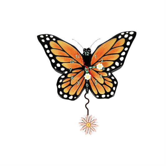 Spread Your Wings Butterfly Clock