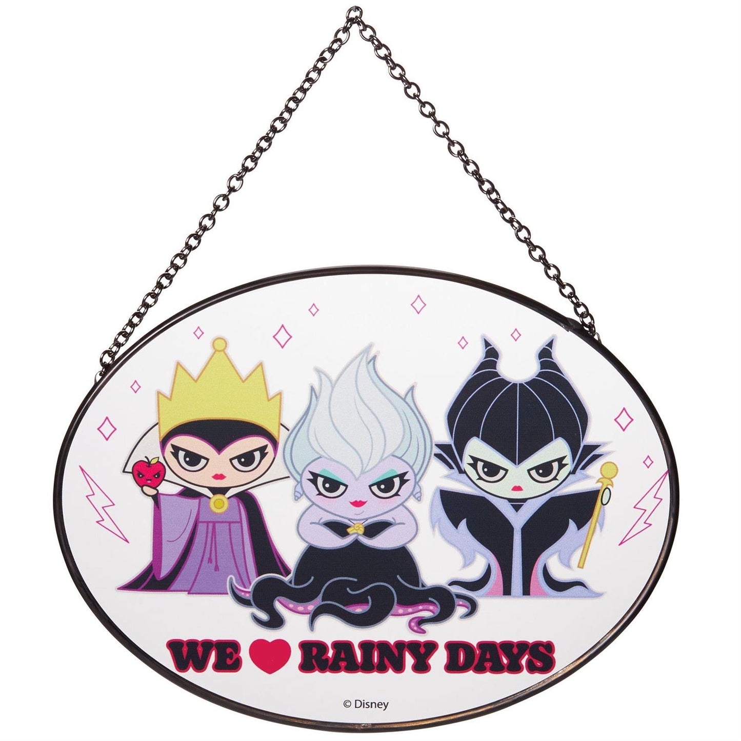 We Love Rainy Days Villains Suncatcher