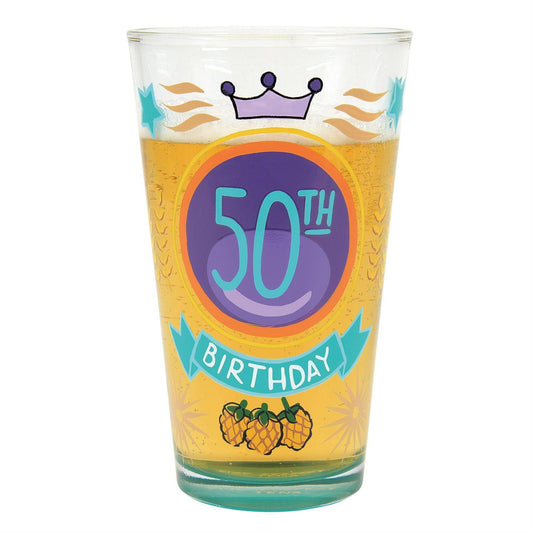 Lolita Beer Pilsner Pint Glass 50th Birthday