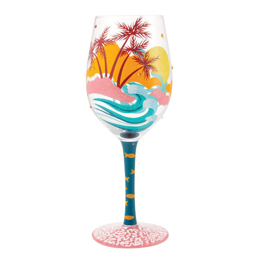 Tropical Getaway Lolita Wine Glass