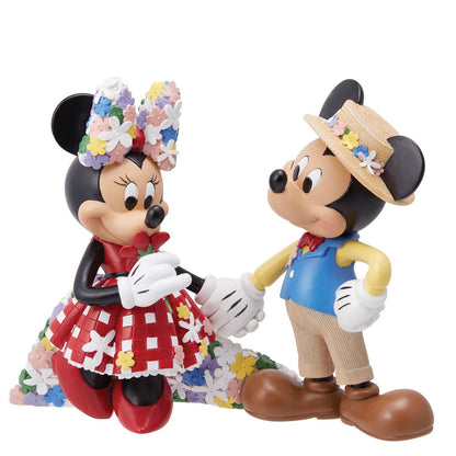 Botanical Mickey and Minnie Figurine