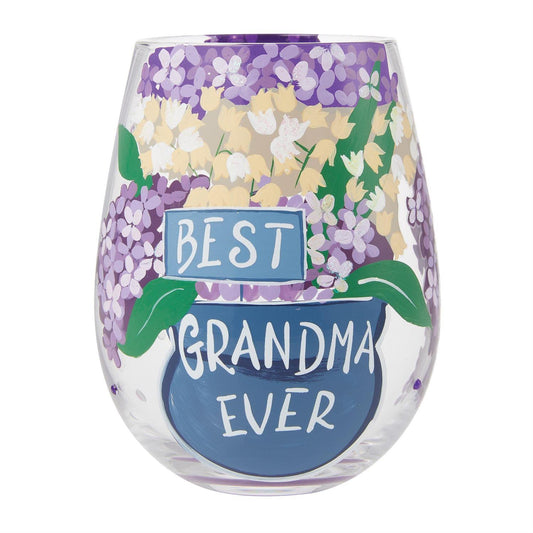 Best Grandma Ever Lolita Stemless Wine Glass