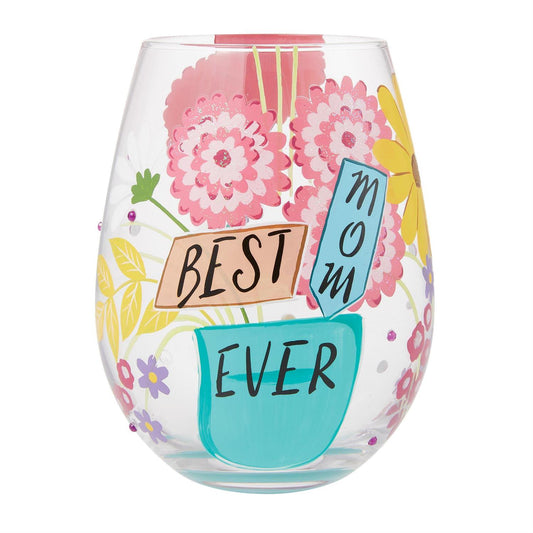 Best Mom Ever Lolita Stemless Wine Glass