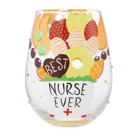 Best Nurse Ever Lolita Stemless Wine Glass
