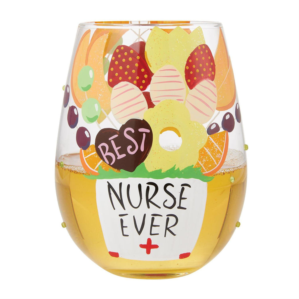 Best Nurse Ever Lolita Stemless Wine Glass