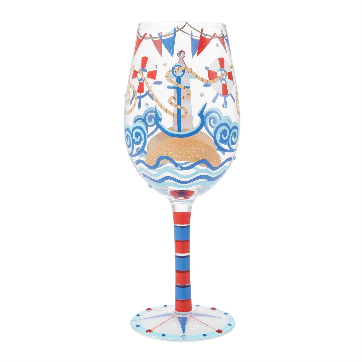 Nautical Lolita Wine Glass