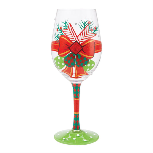 My Fancy Christmas Bow Lolita Wine Glass