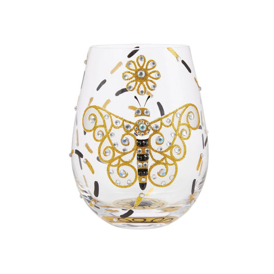 Brilliant Butterfly Lolita Stemless Wine Glass
