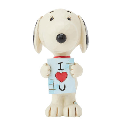 I Love You Jim Shore Snoopy Mini Figurine