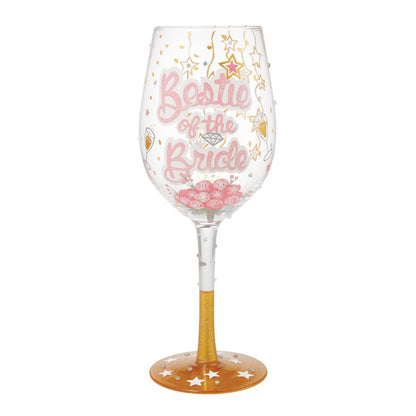 Bestie of the Bride Lolita Wine Glass