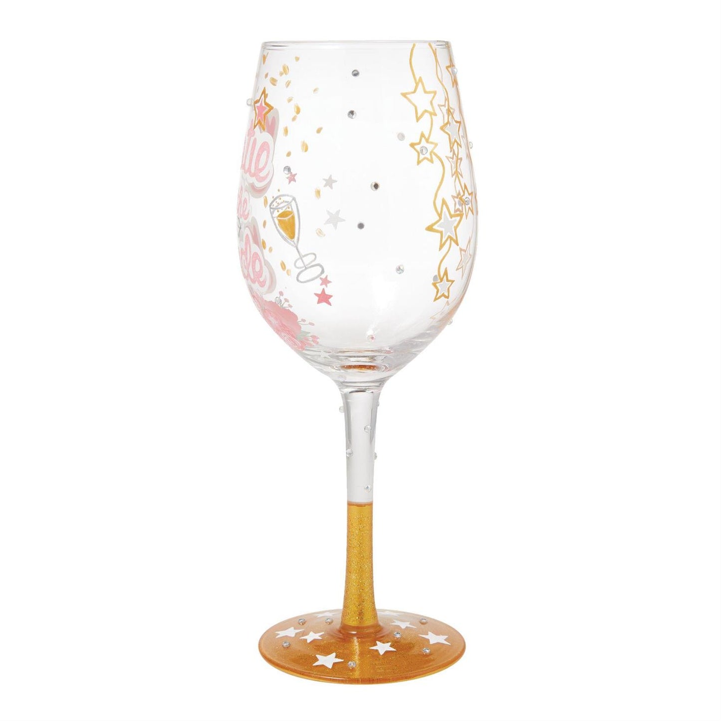 Bestie of the Bride Lolita Wine Glass