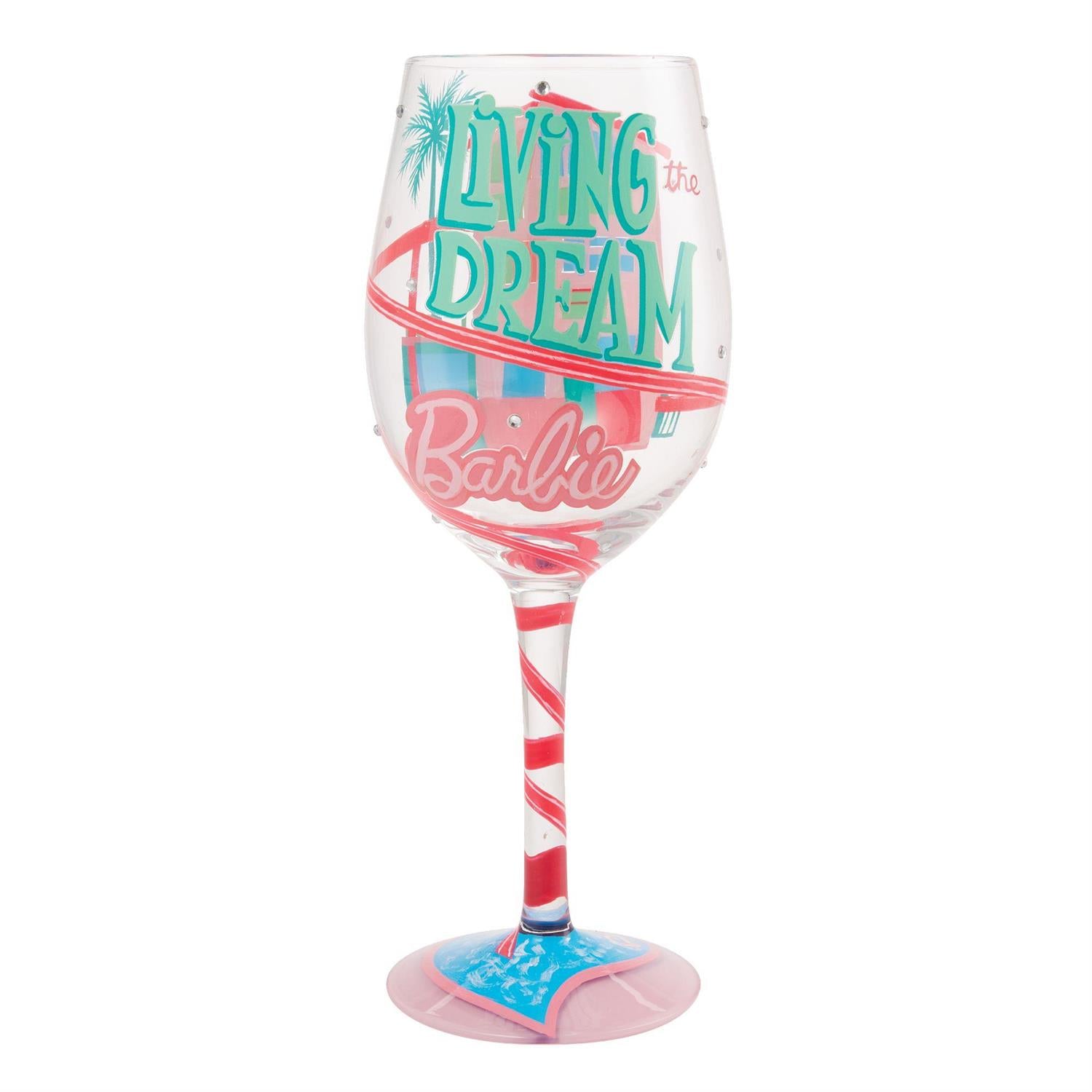 Living the Dream Barbie Lolita Wine Glass