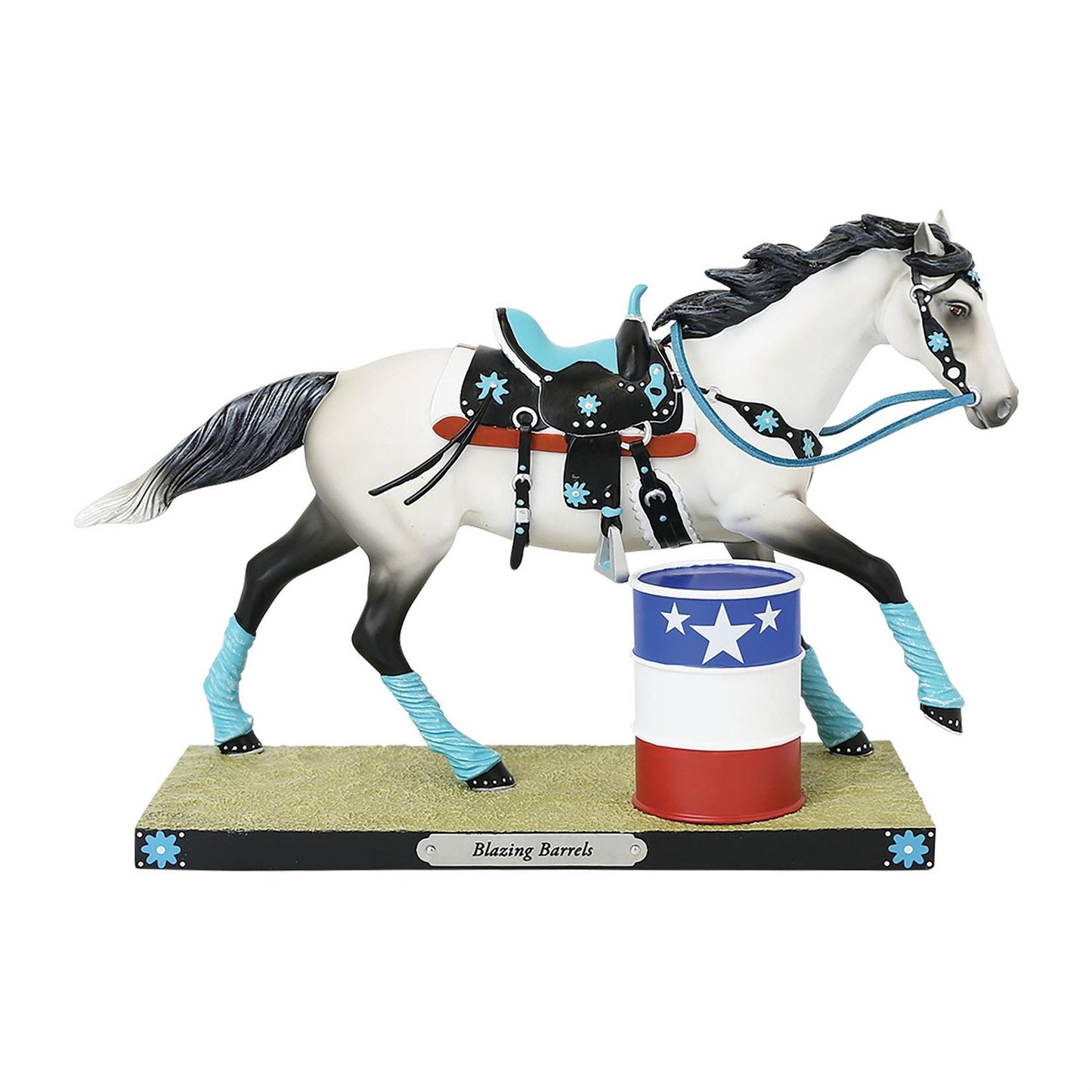 Blazing Barrels Painted Ponies Figurine
