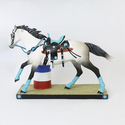 Blazing Barrels Painted Ponies Figurine