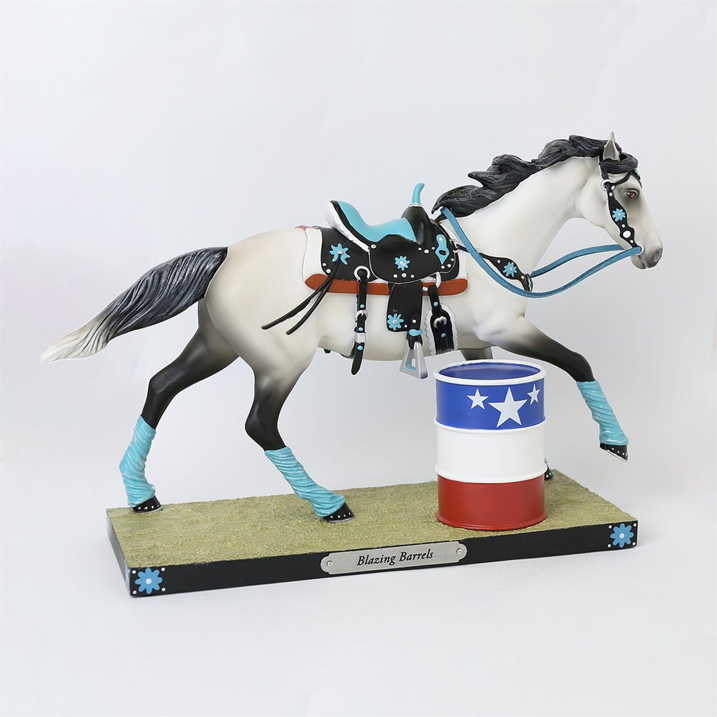 Blazing Barrels Painted Ponies Figurine