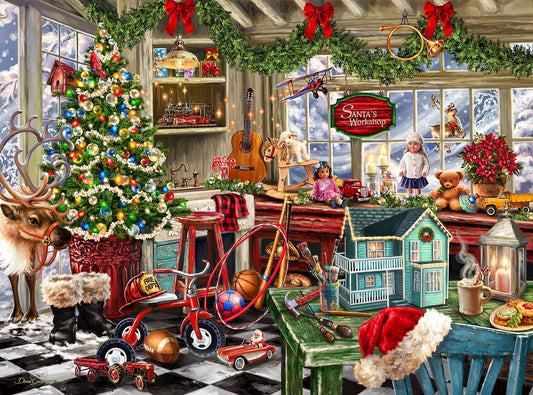 Santa's Workshop 1000 Piece Jigsaw Puzzle