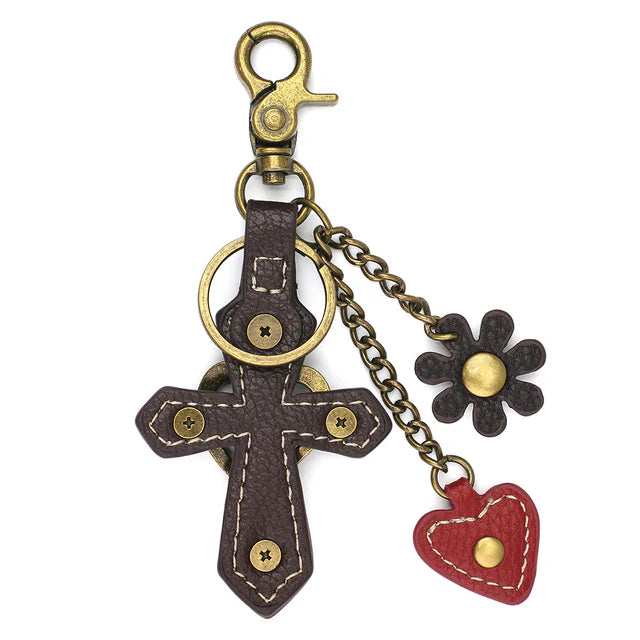 Cross Charming Metal Keychain