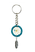 Turquoise Dreamcatcher Keychain