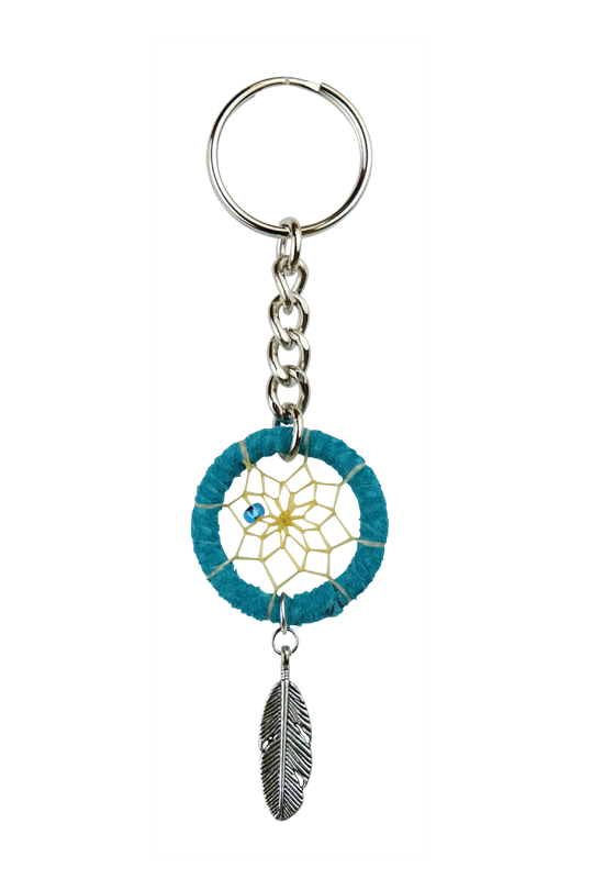 Turquoise Dreamcatcher Keychain