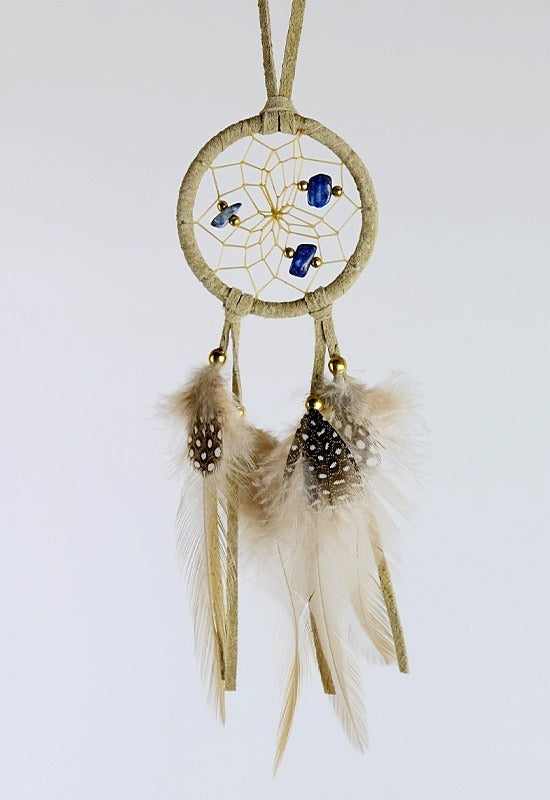 Tan Dreamcatcher with Semi Precious Stones