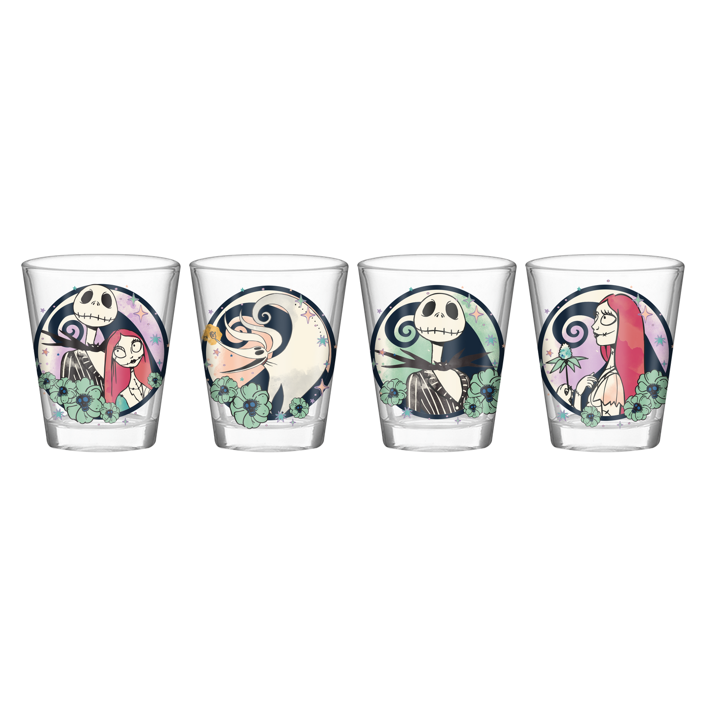 Nightmare Before Christmas 4pc Mini Glass Set