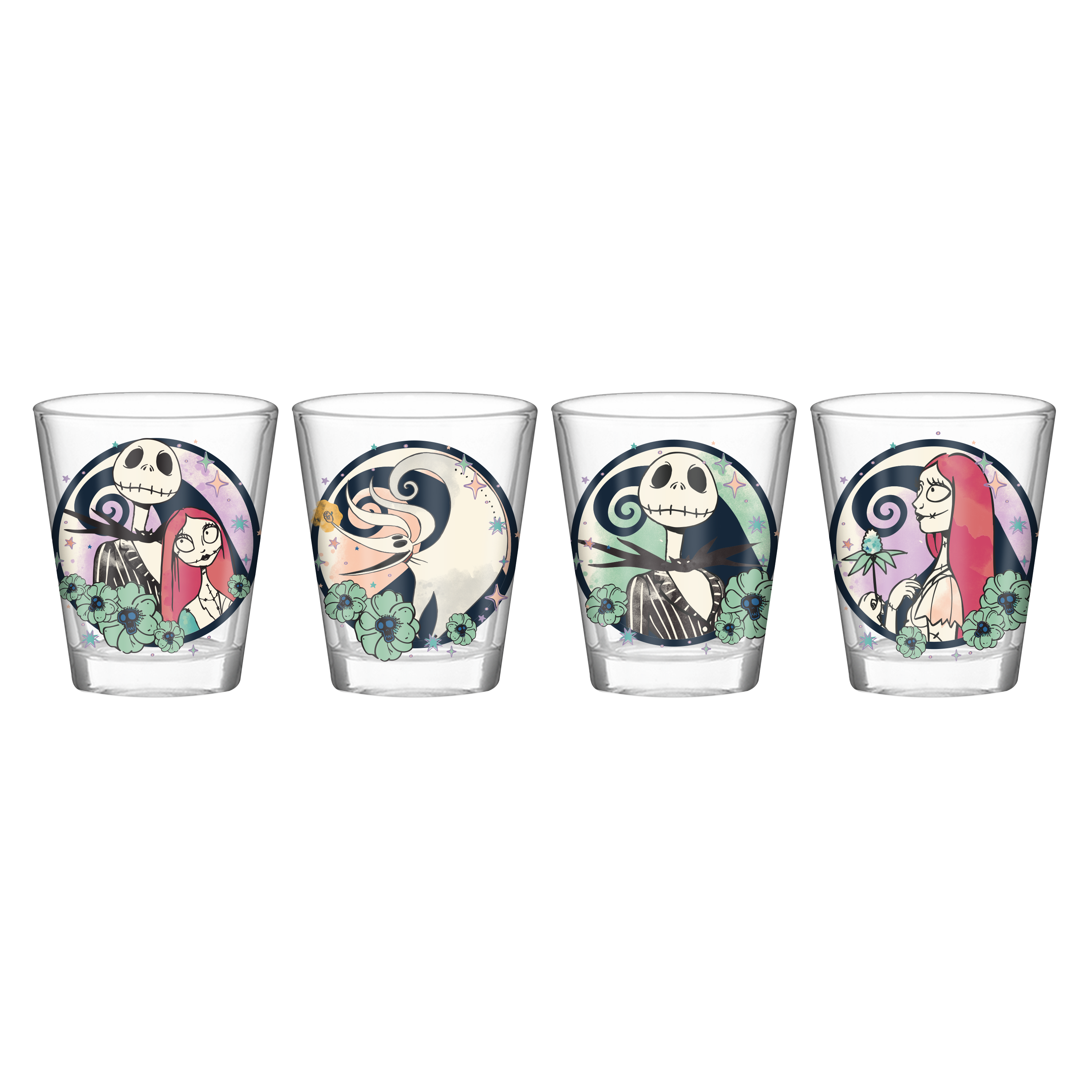 Nightmare Before Christmas 4pc Mini Glass Set