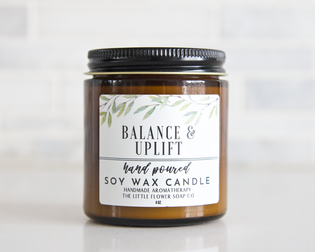 The Little Flower Soap Co - Balance and Uplift 4oz Soy Candle
