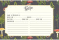 Mushroom Botanical Double Sided Recipe Cards