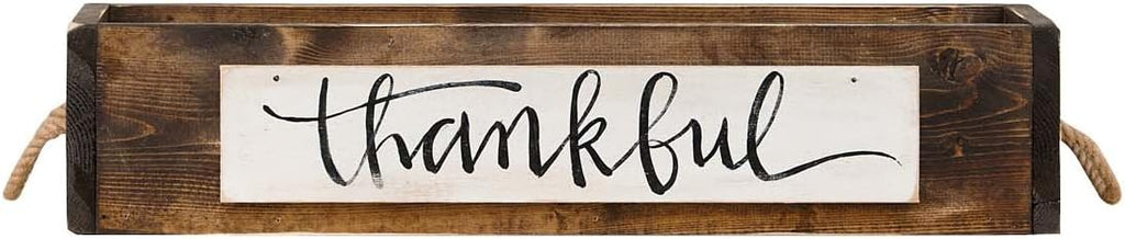 Glory Haus Wood Centerpiece Box with Reversible Signs