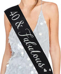 40 and Fabulous Black Sash