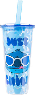 Lilo and Stitch Just Chill Plastic Boba Tumbler