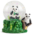 Bamboo Panda 3" x 3" Miniature Resin Stone Snow Globe