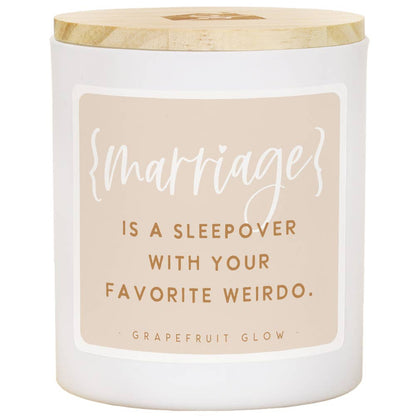 Marriage is a Sleepover Candle